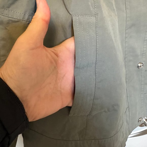 Bernardo Green Ladies Raincoat Size L - Picture 4 of 5